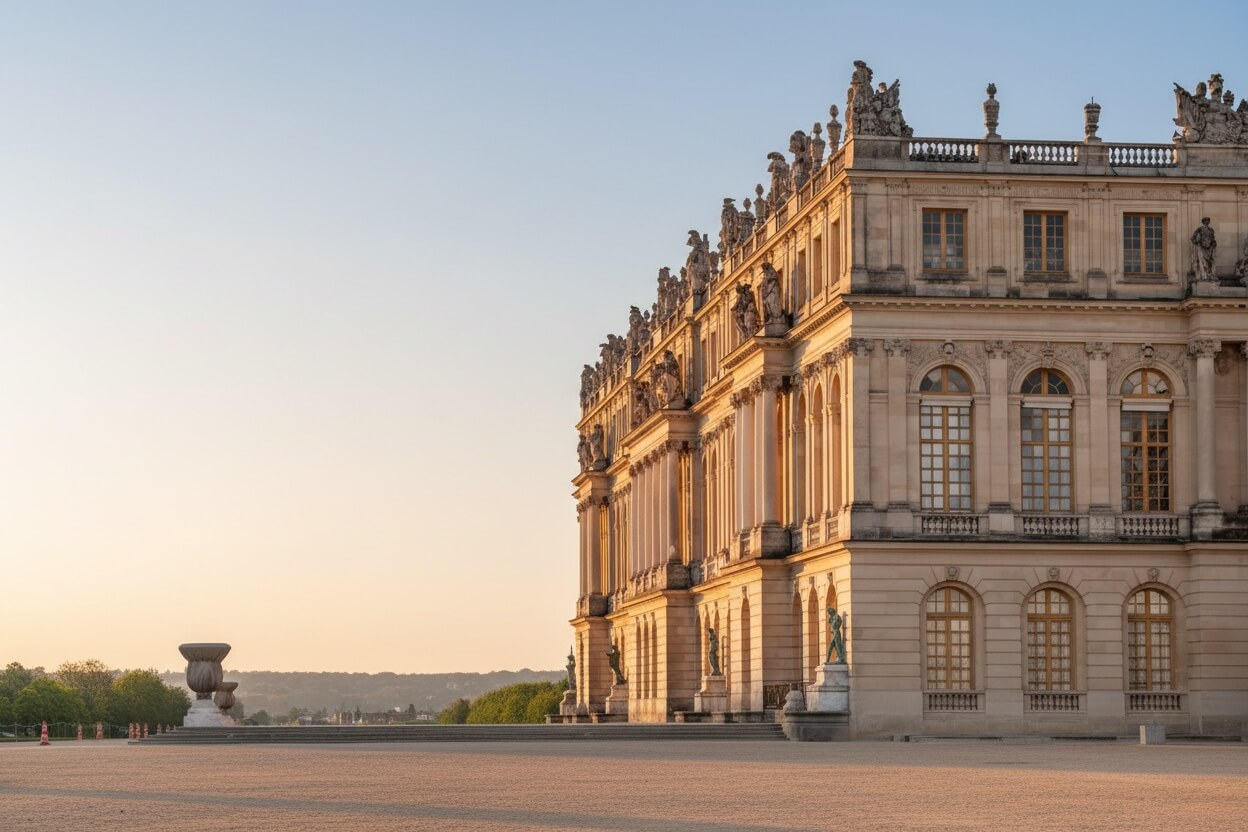 Vnější průčelí Zámku Versailles